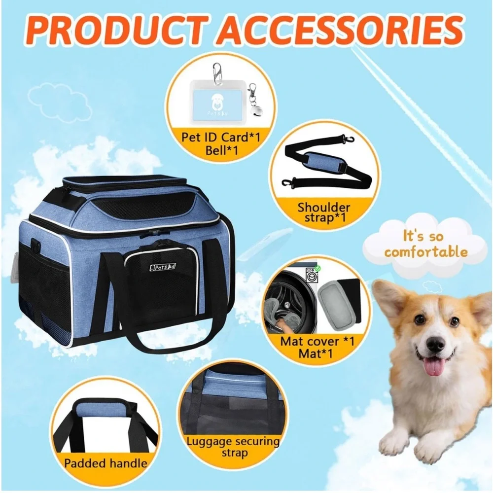 PETSKD Top-Expandable Pet Carrier